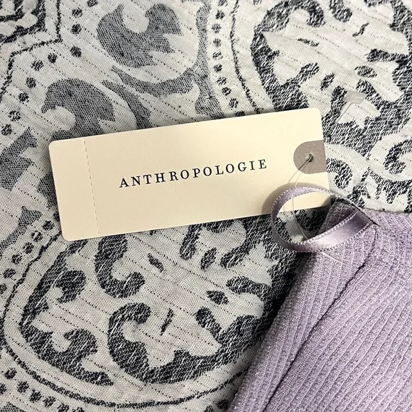 Pilcro Anthropologie Halter Cowl-Neck Top Dusty Lilac Purple Sparkle Medium NWT - Picture 8 of 10